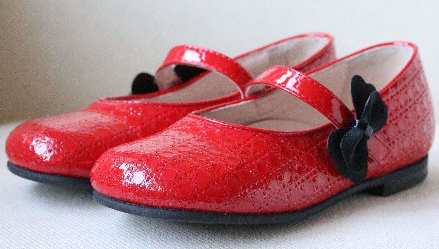 DIOR BABY KIDS RED BOW LEATHER CANNAGE SHOES EU 26 UK 8.5 - Image 3