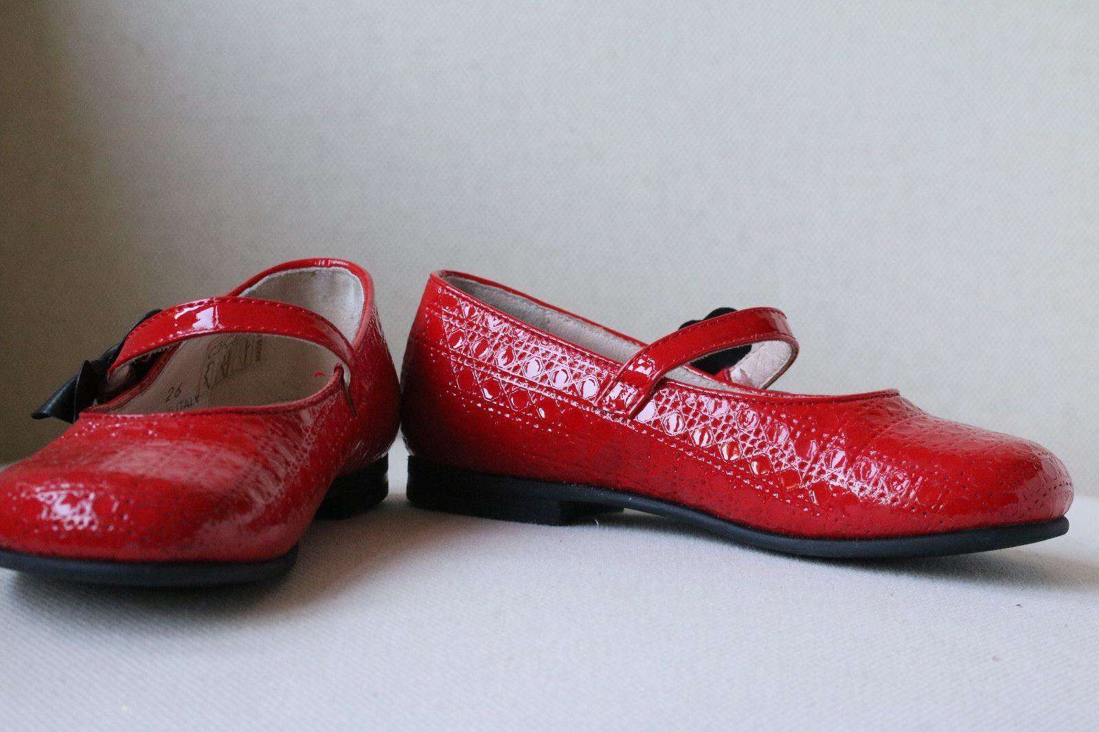 DIOR BABY KIDS RED BOW LEATHER CANNAGE SHOES EU 26 UK 8.5 - Image 5