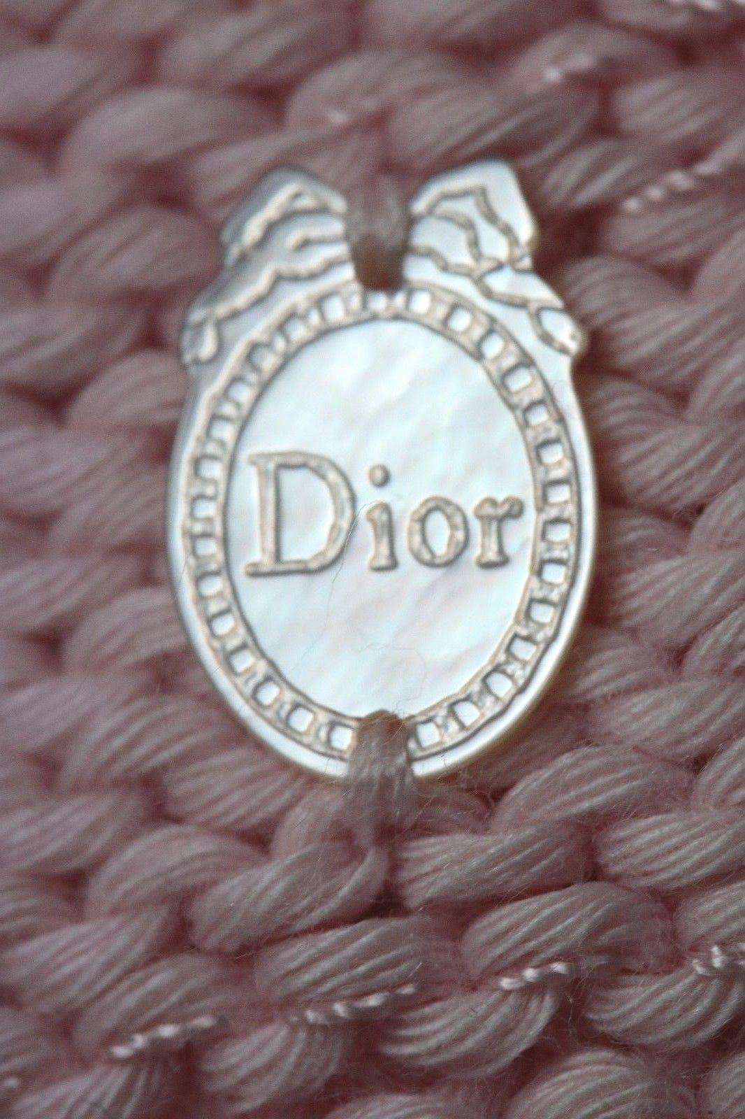 DIOR BABY PINK CASHMERE/COTTON BLEND HAT 3 MONTHS - Image 2