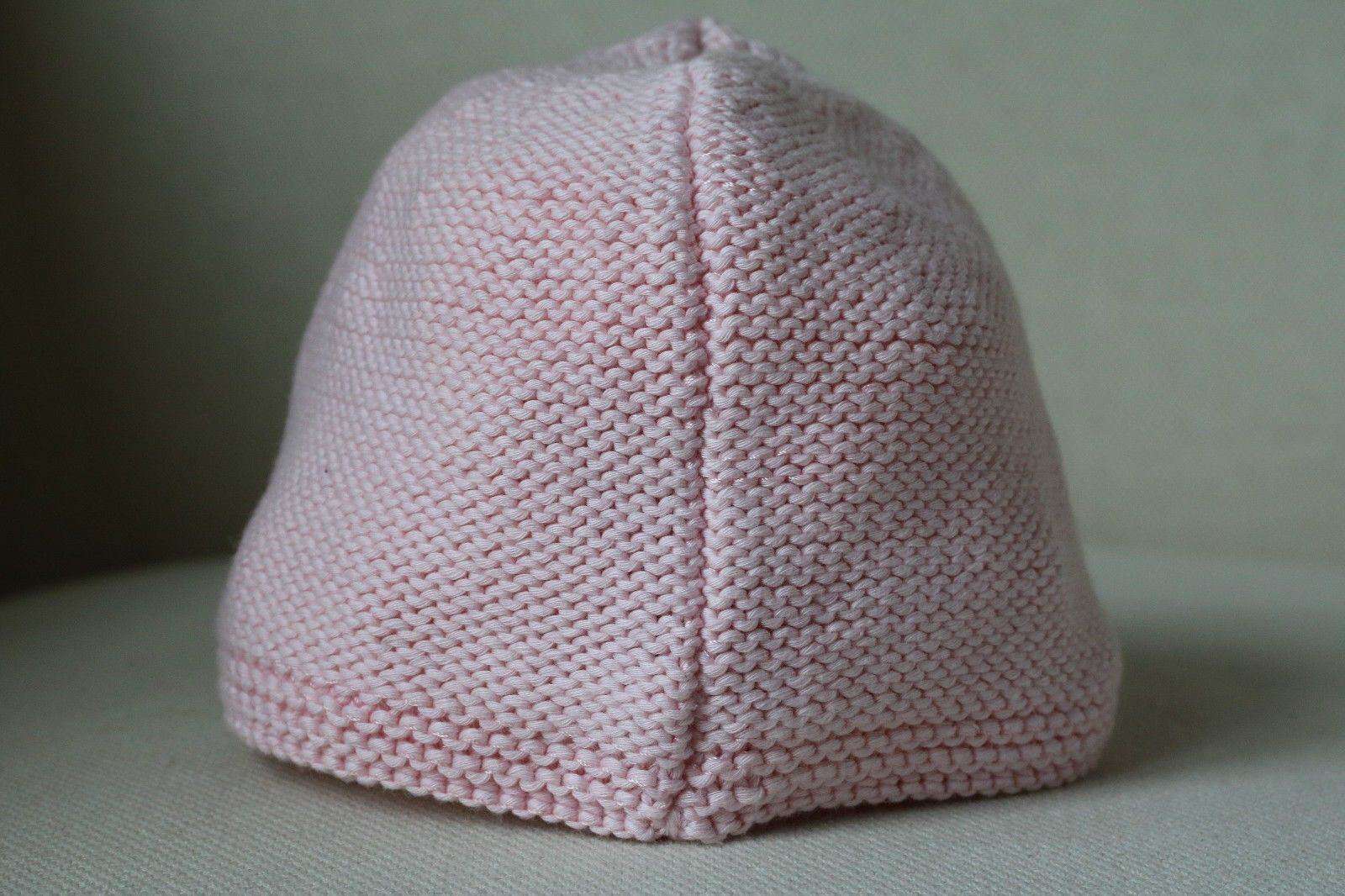 DIOR BABY PINK CASHMERE/COTTON BLEND HAT 3 MONTHS - Image 8
