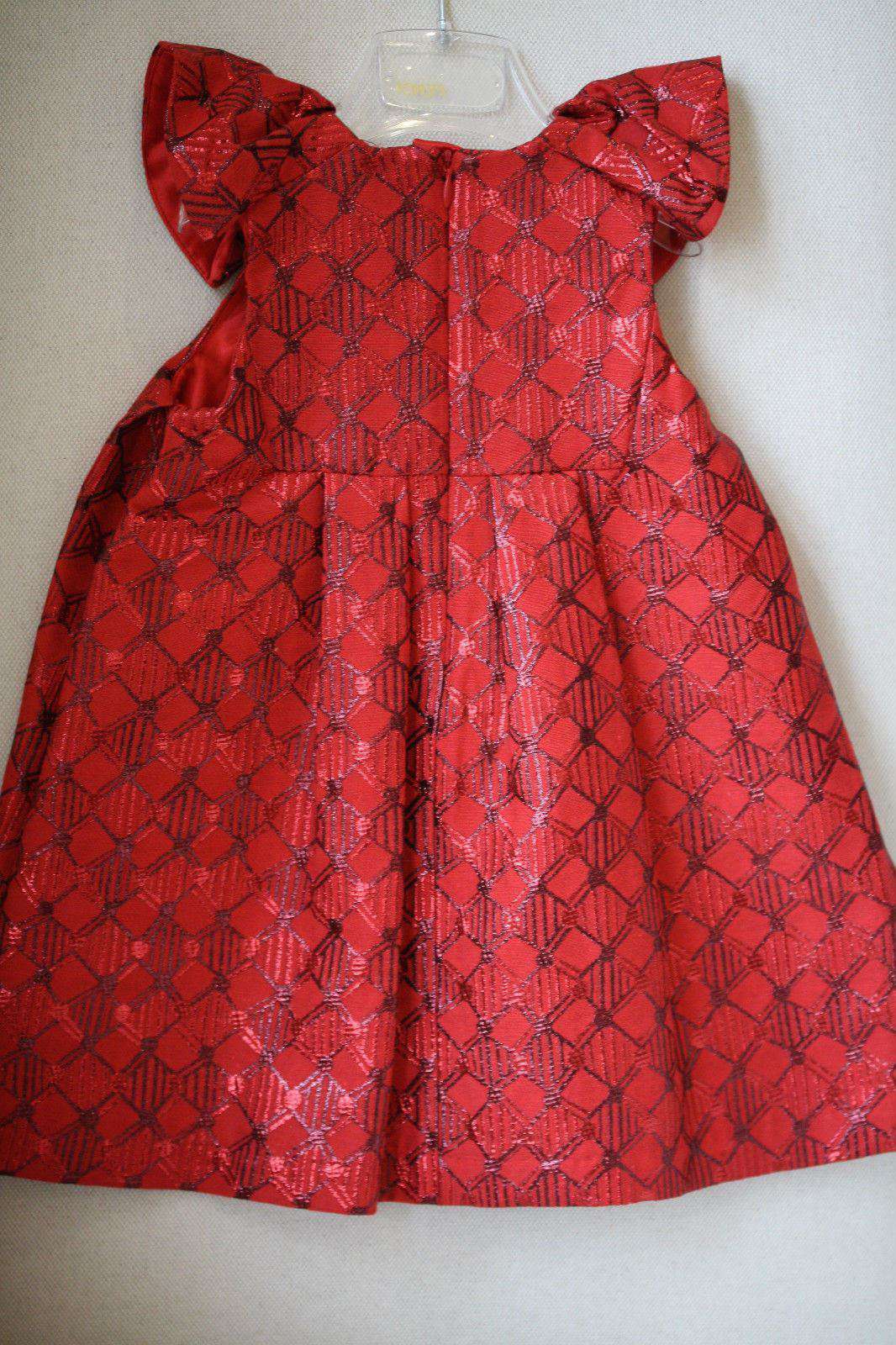 DIOR BABY RED COTTON AND SILK DRESS AND BLOOMERS 24 MONTHS - Image 7