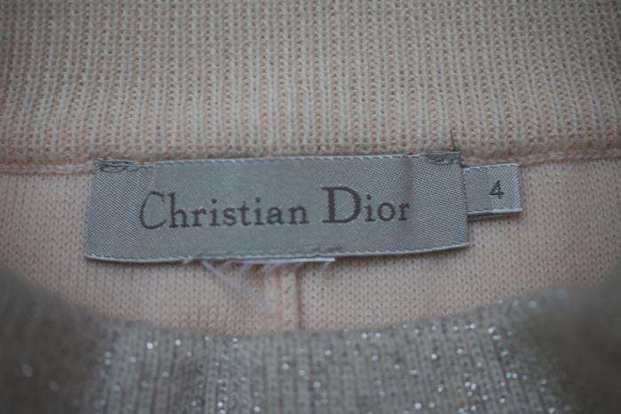 DIOR GIRLS PINK KNIT TRACKSUIT 4 YEARS - Image 5