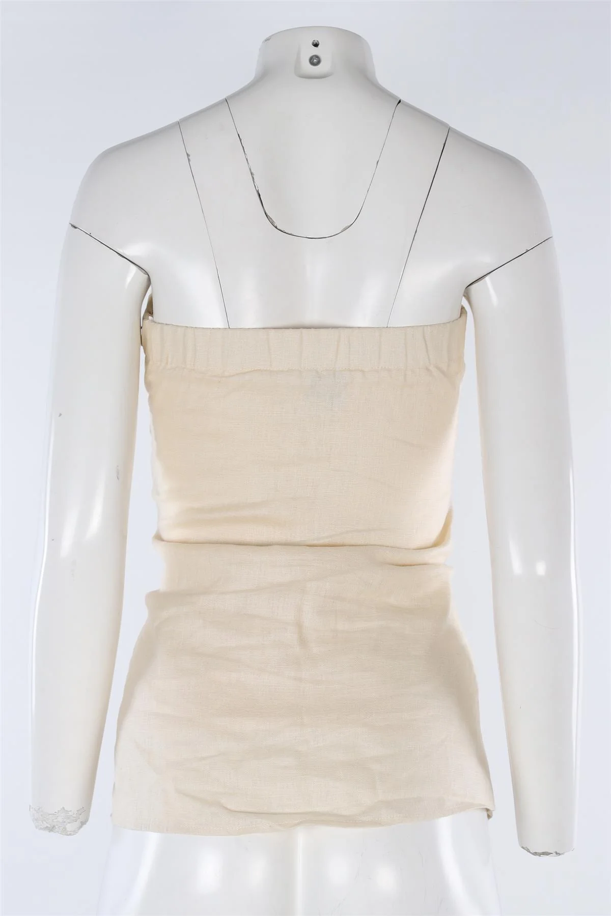 DISSH BEIGE LINEN TOP AU 8 UK 8 - Image 4