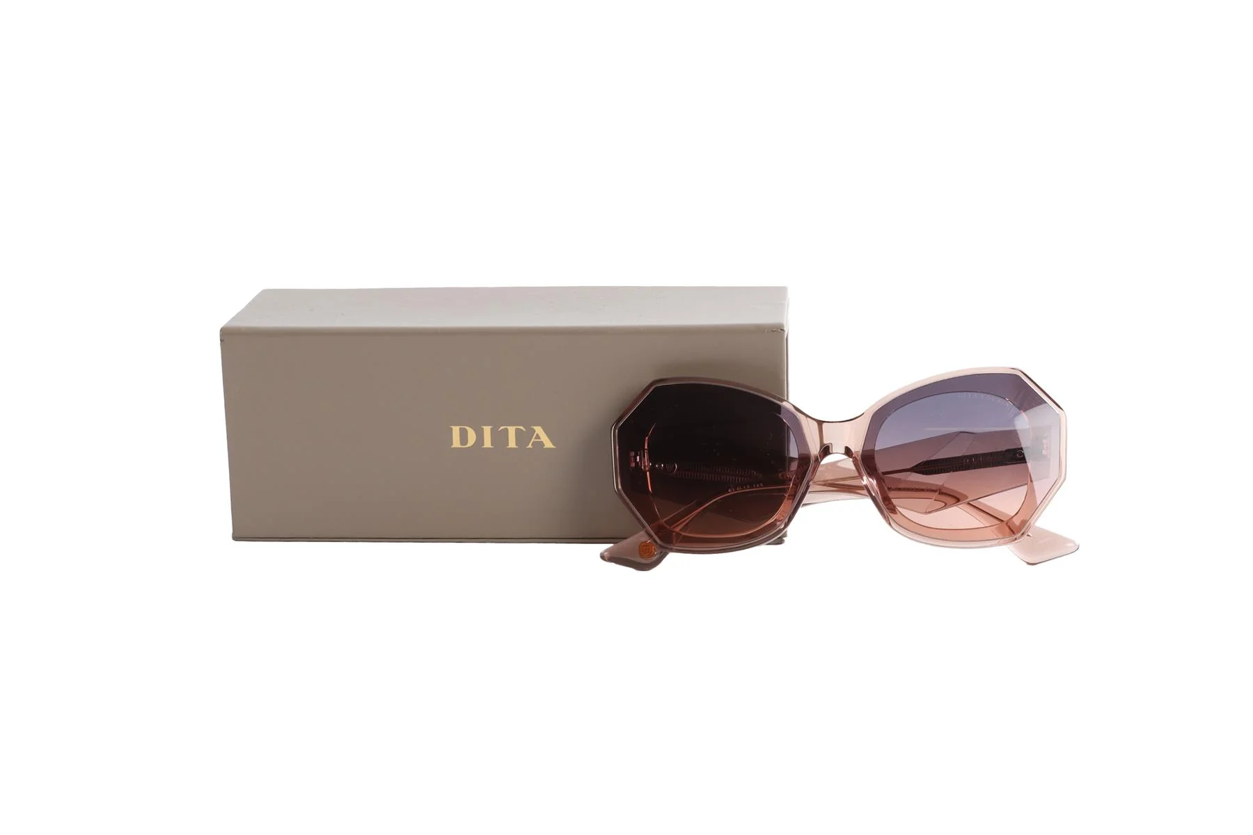 DITA BROWN CAT EYE ACETATE SUNGLASSES - Image 8