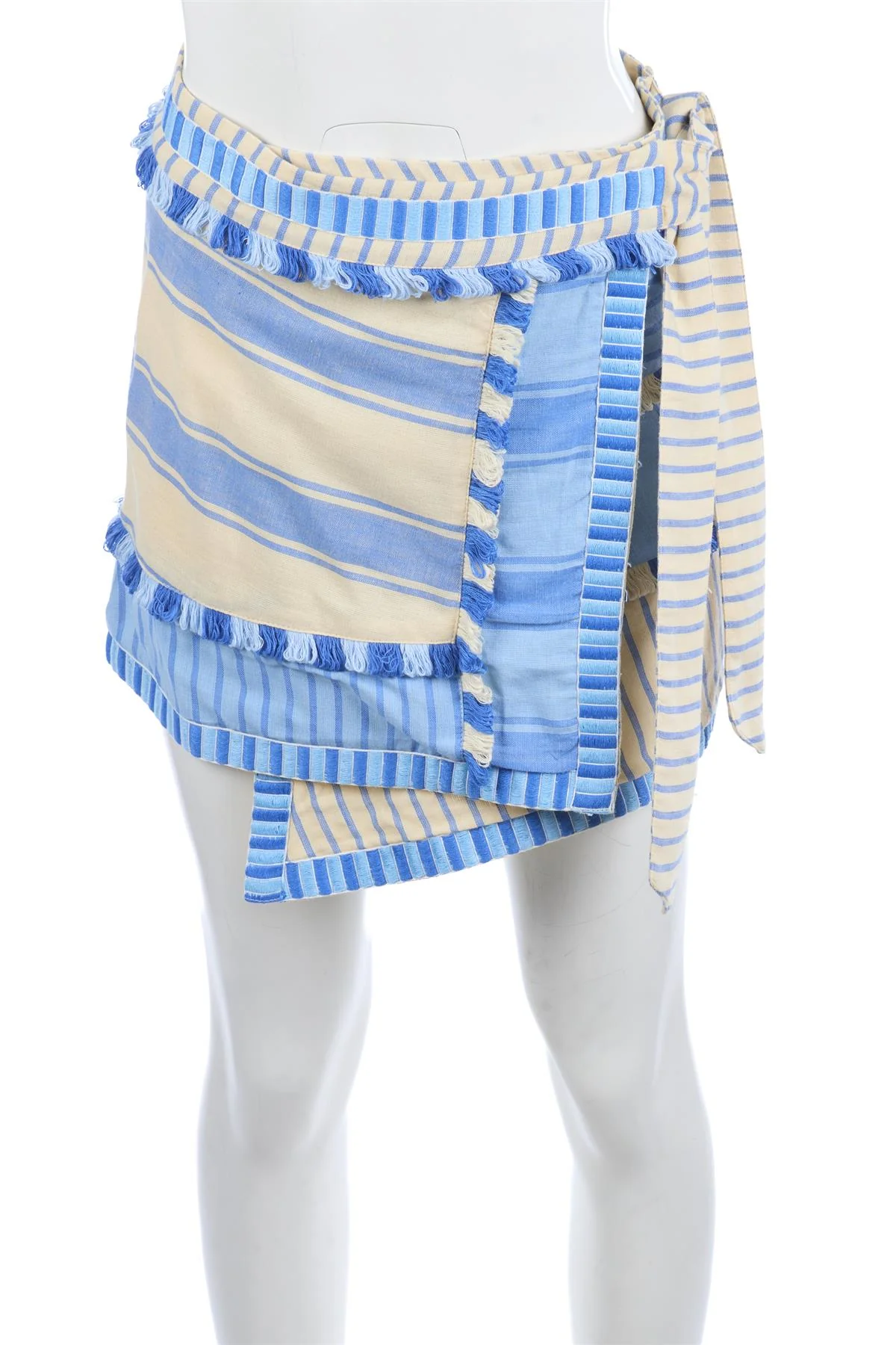 DODO BAR OR BLUE COTTON MINI SKIRT MEDIUM - Image 2