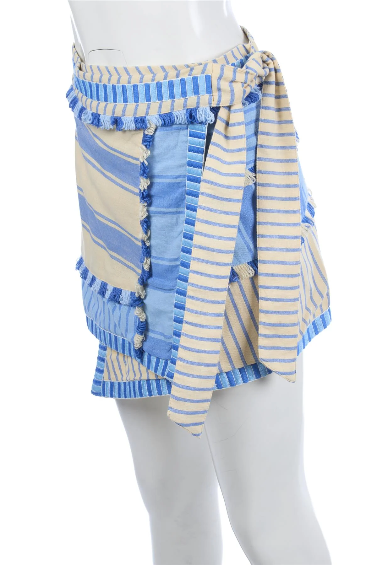 DODO BAR OR BLUE COTTON MINI SKIRT MEDIUM - Image 3