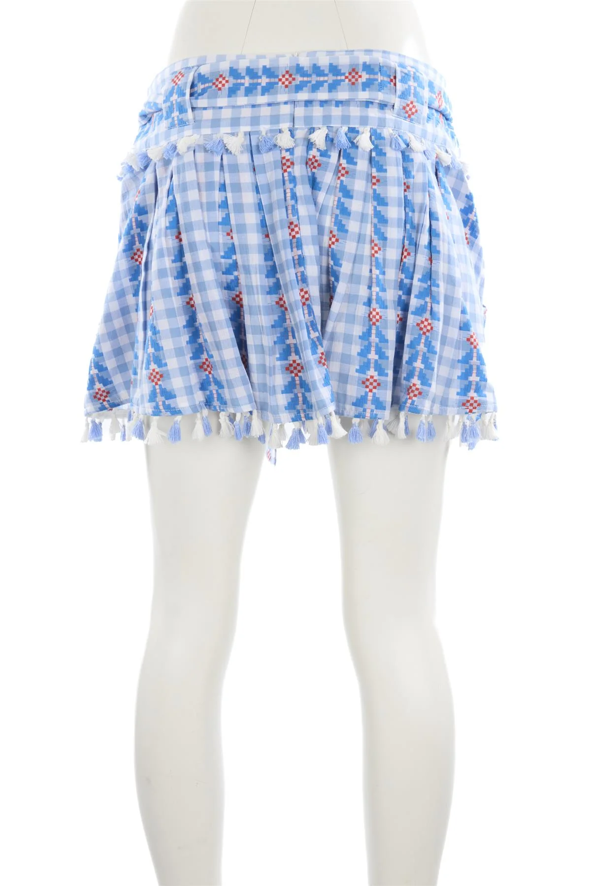 DODO BAR OR BLUE COTTON MINI SKIRT SMALL - Image 4