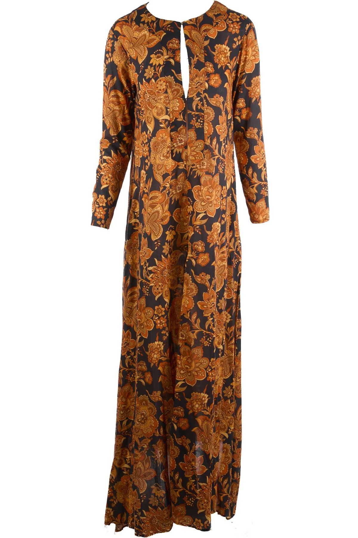 DODO BAR OR ORANGE COTTON MAXI DRESS SMALL - Image 2