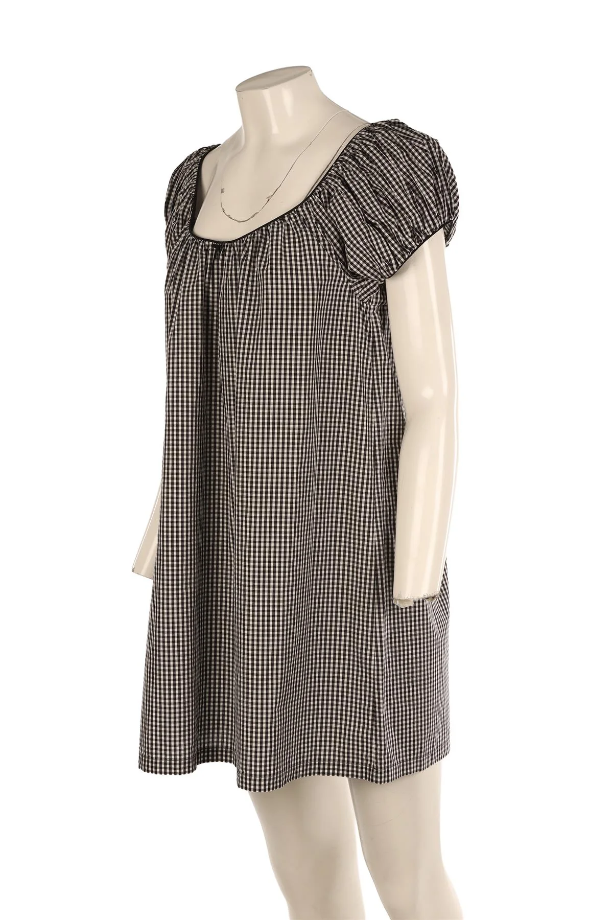 DOEN BLACK COTTON DRESS MEDIUM - Image 3