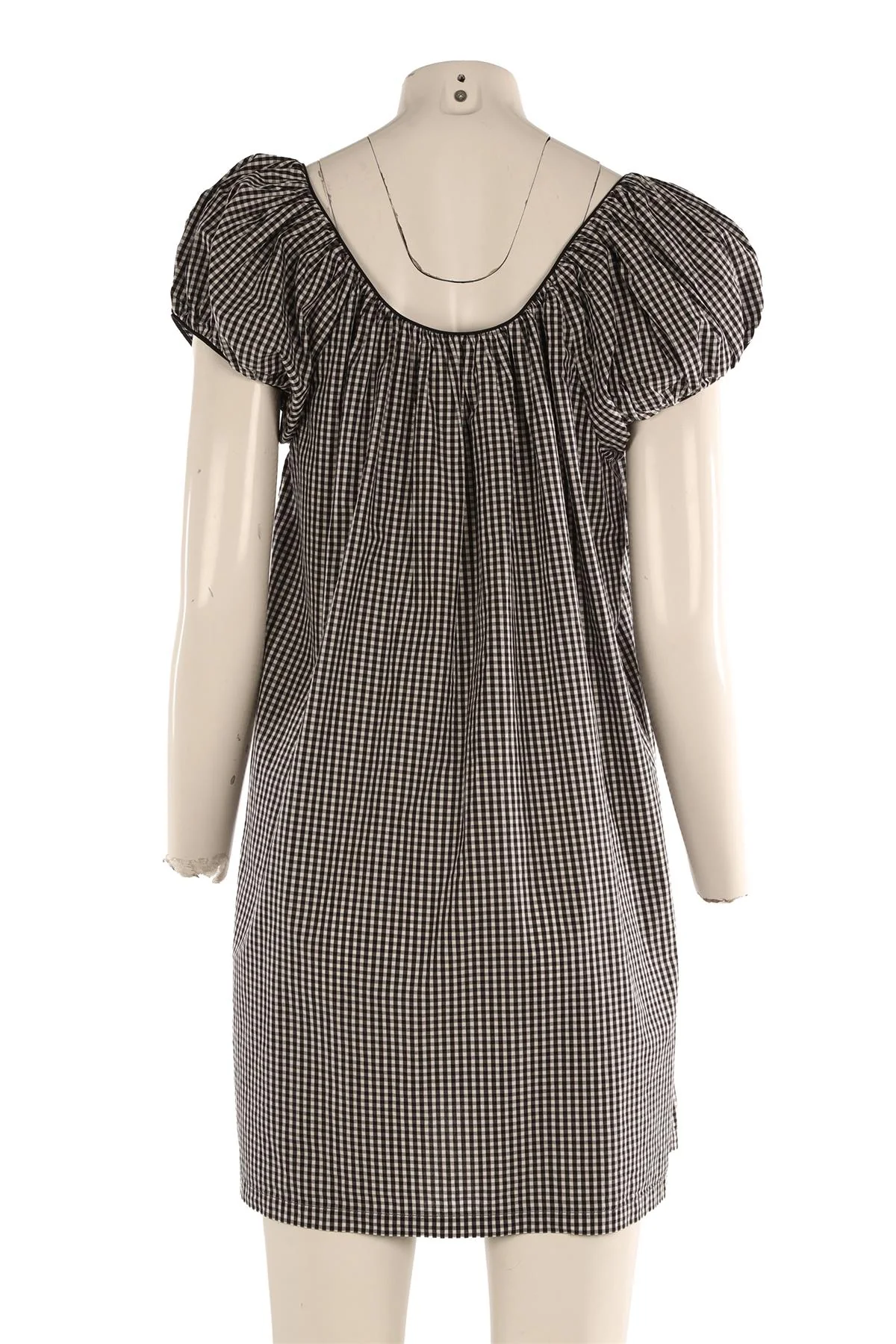 DOEN BLACK COTTON DRESS MEDIUM - Image 4