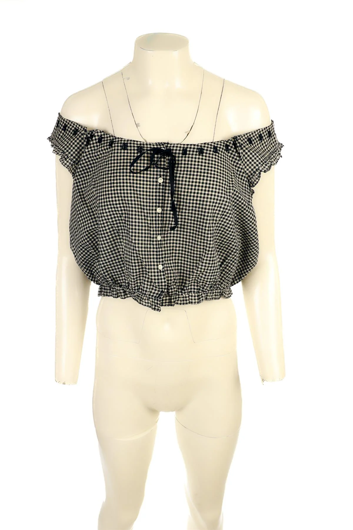 DOEN BLACK COTTON TOP XSMALL - Image 2