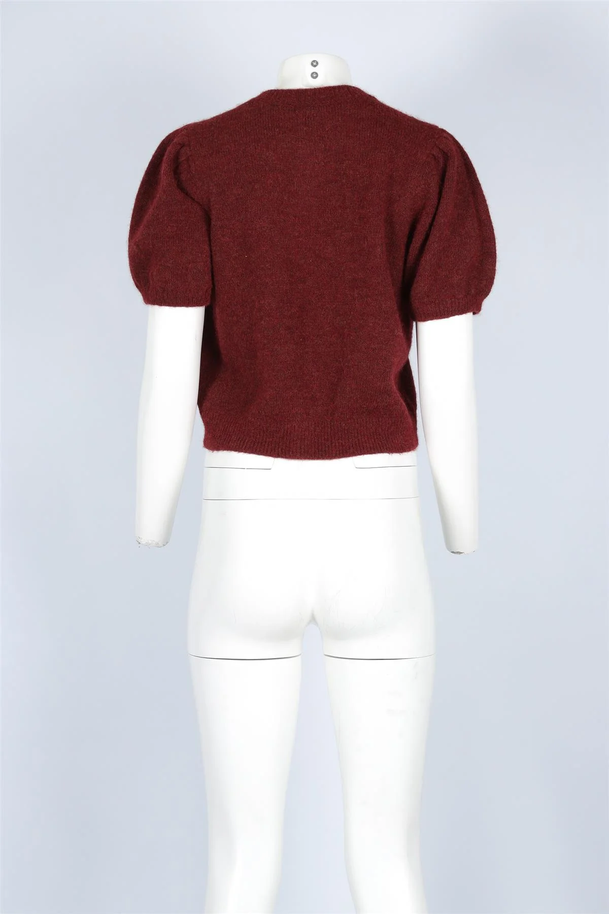 DOEN BURGUNDY APLACA CARDIGAN LARGE - Image 4