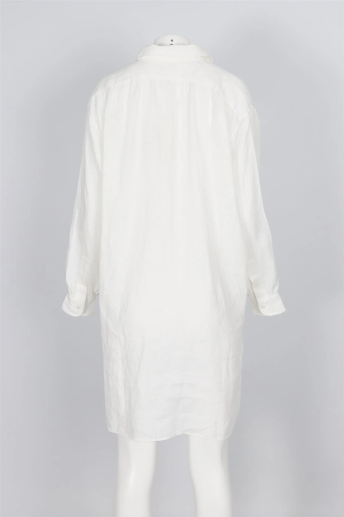 DOEN WHITE LINEN DRESS LARGE - Image 4