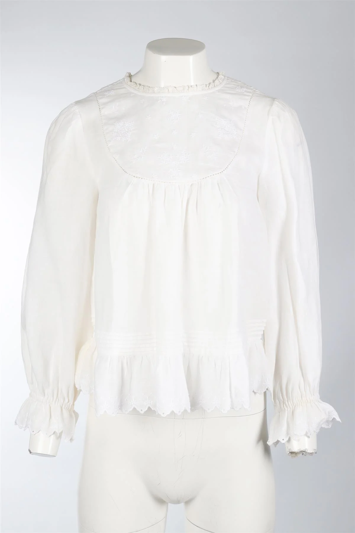 DÔEN WHITE RAMIE TOP XSMALL - Image 2
