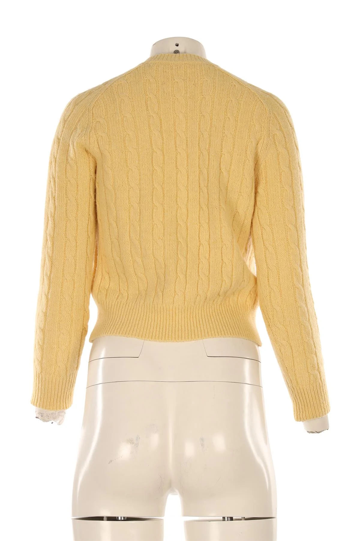 DÔEN YELLOW WOOL CARDIGAN XSMALL - Image 4