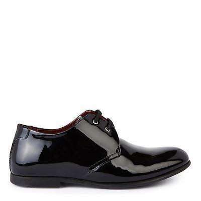 DOLCE AND GABBANA BABY BLACK DERBY PATENT LEATHER SHOES EU 22 UK 5 - Image 3