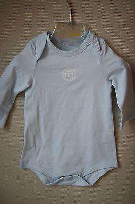DOLCE AND GABBANA BABY BLUE COTTON BODYVEST 6-9 MONTHS - Image 3