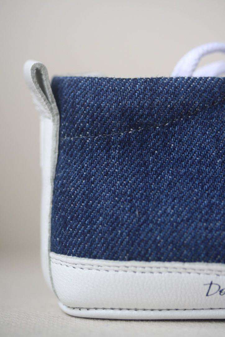 DOLCE AND GABBANA BABY BLUE DENIM SHOES EU 19 UK 3 - Image 2