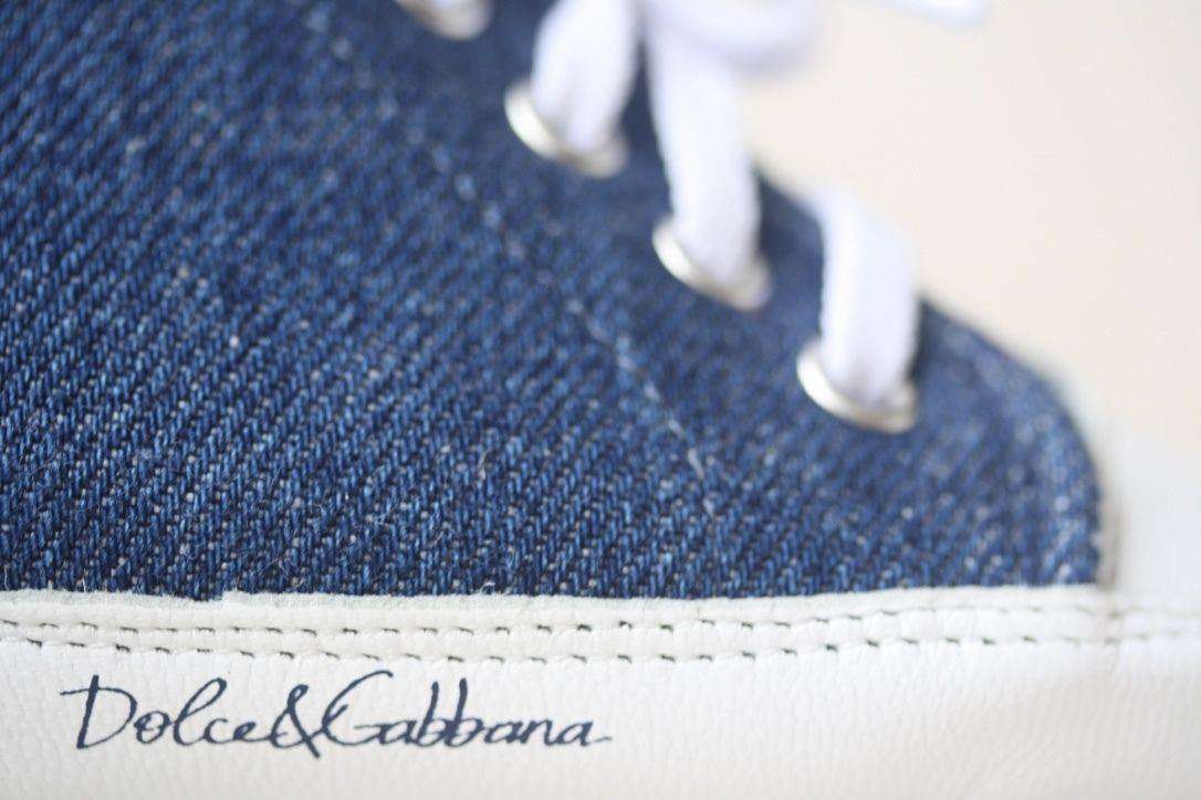 DOLCE AND GABBANA BABY BLUE DENIM SHOES EU 19 UK 3 - Image 9