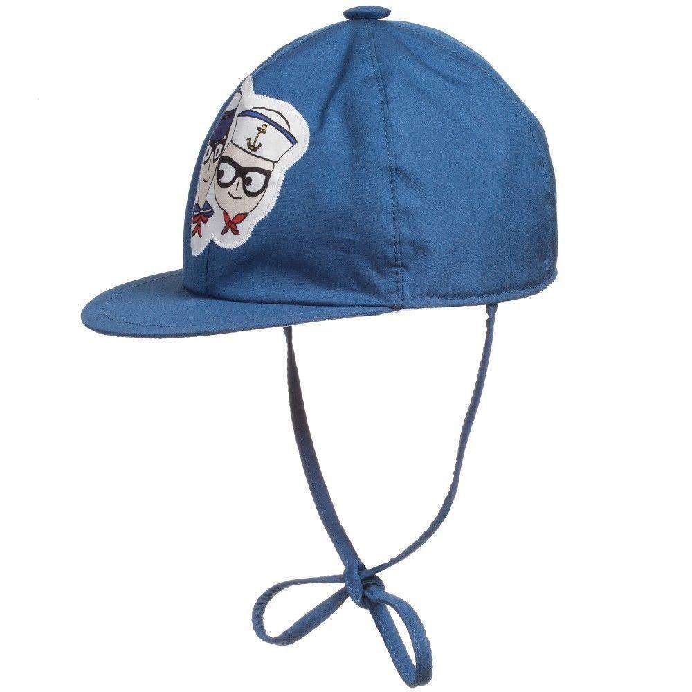 DOLCE AND GABBANA BABY BLUE JUNIOR SAILORS CAP 18-24 MONTHS - Image 3