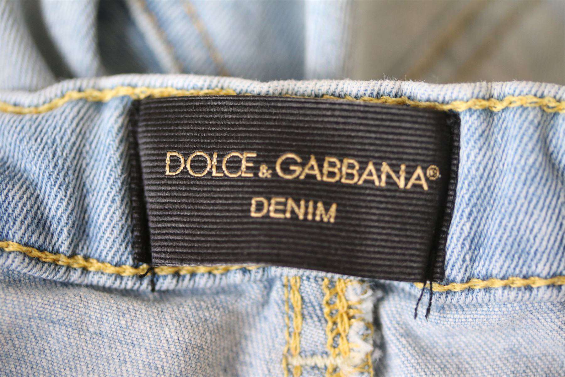 DOLCE AND GABBANA BABY BOYS BLUE DENIM JAZZ SHORTS 18-24 MONTHS - Image 5