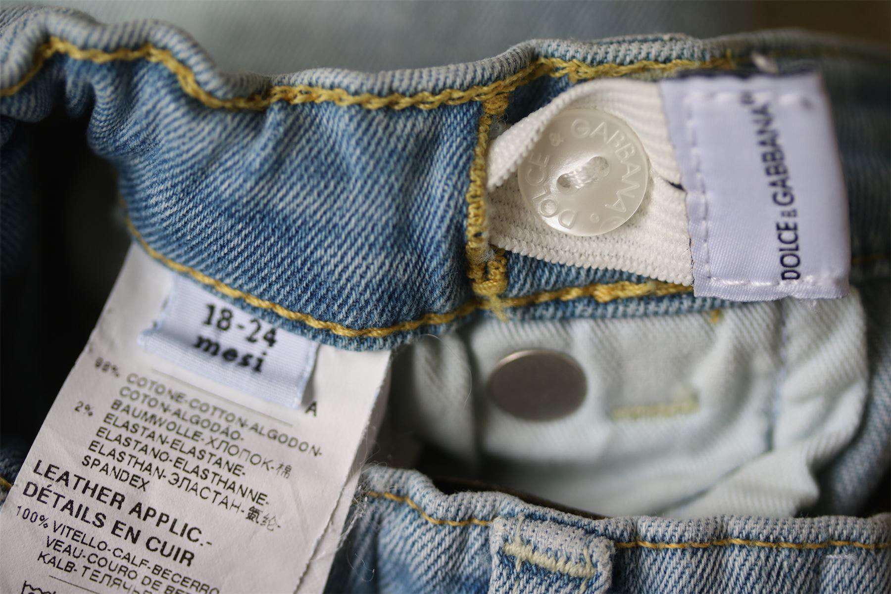 DOLCE AND GABBANA BABY BOYS BLUE DENIM JAZZ SHORTS 18-24 MONTHS - Image 6