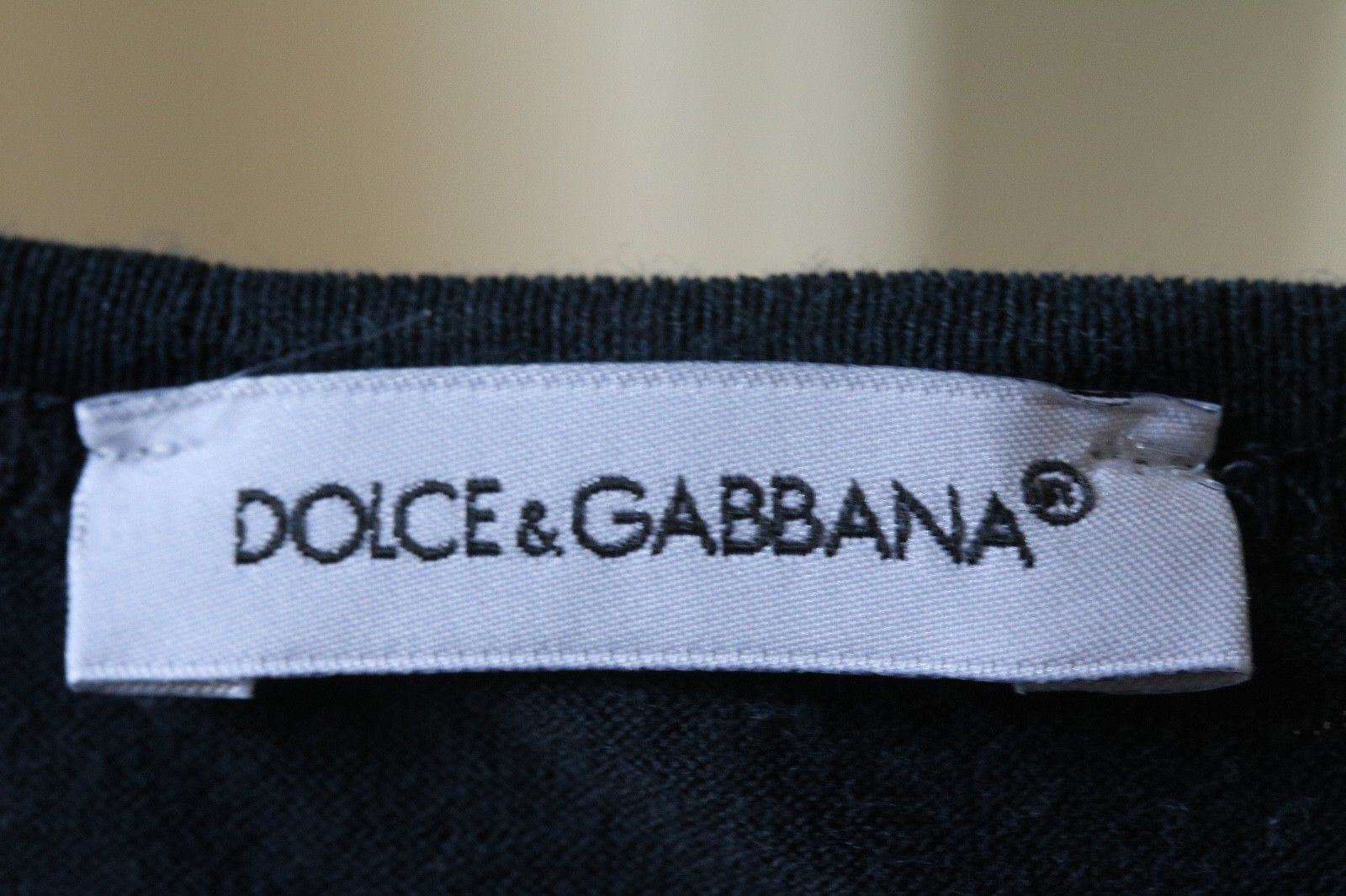 DOLCE AND GABBANA BABY BOYS NAVY LONG SLEEVE CROWN TOP 2 YEARS - Image 2