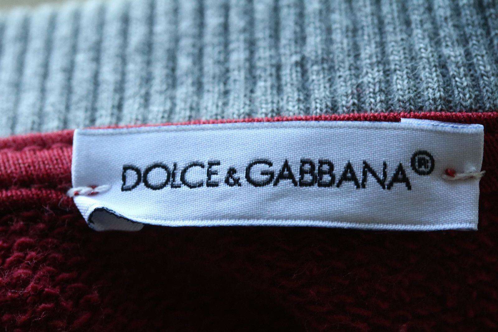 DOLCE AND GABBANA BABY BOYS RED AND GREY ZIP-UP TOP 9-12 MONTHS - Image 3