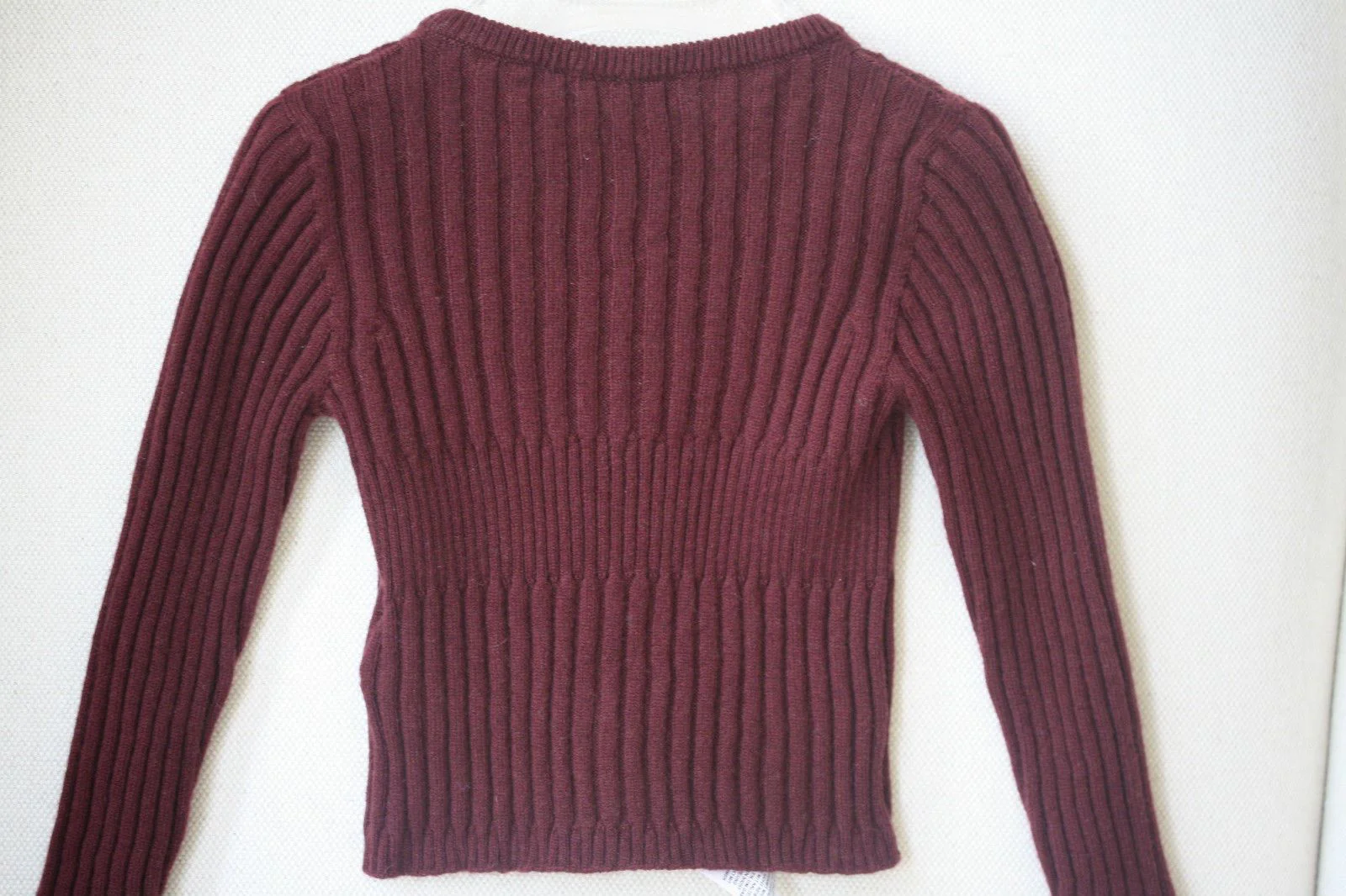 DOLCE AND GABBANA BABY BURGUNDY CASHMERE CARDIGAN 12-18 MONTHS - Image 3