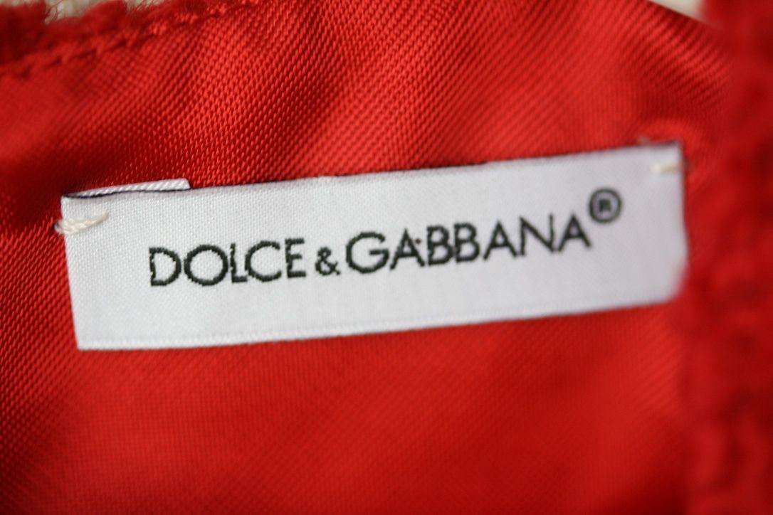 DOLCE AND GABBANA BABY GIRLS RED WOOL DRESS 3 YEARS - Image 5