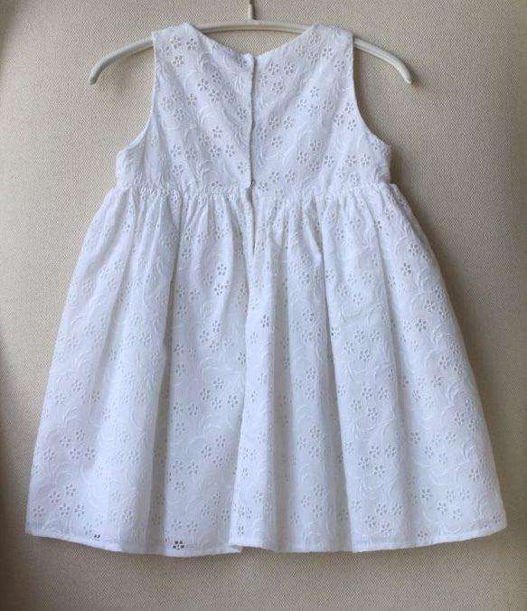 DOLCE AND GABBANA BABY GIRLS WHITE DRESS 18-24 MONTHS - Image 4