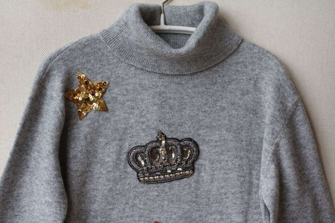 DOLCE AND GABBANA BABY GIRLS ZAMBIA CAT WOOL SWEATER 3 YEARS - Image 7