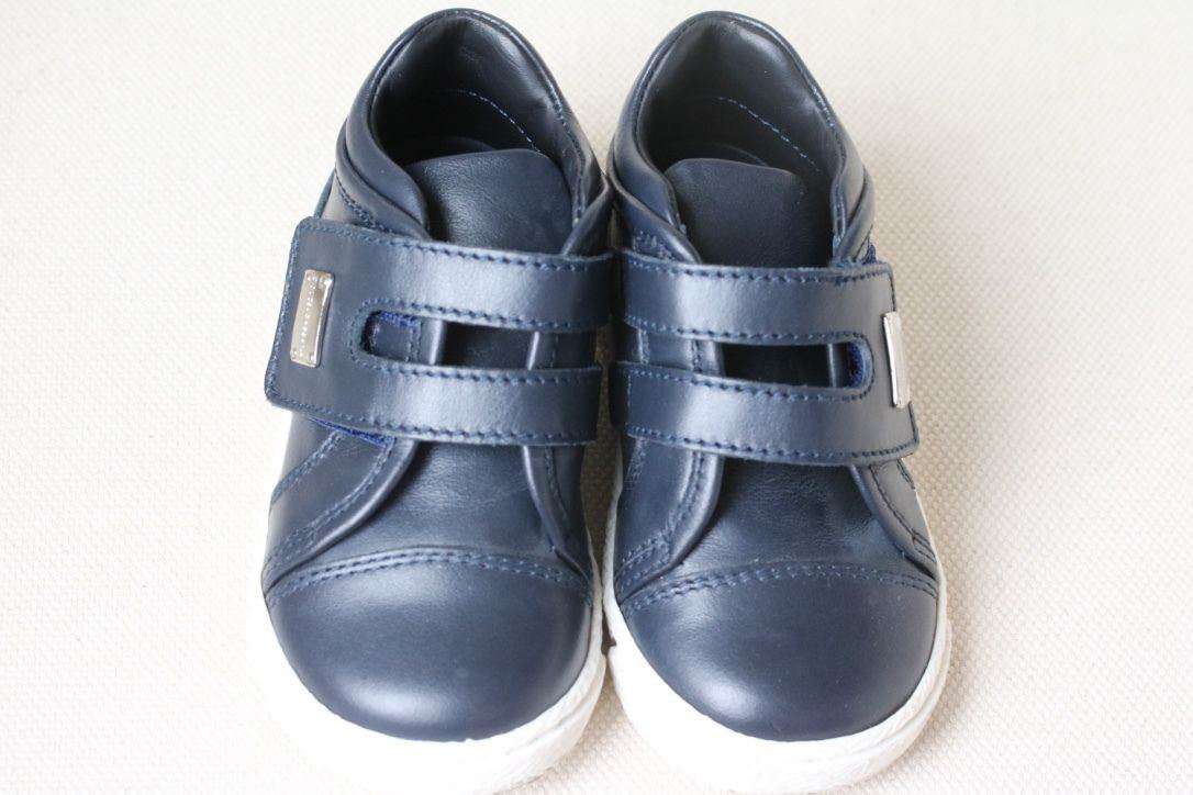 DOLCE AND GABBANA BABY NAVY LEATHER SHOES EU 21 UK 4.5 - Image 3