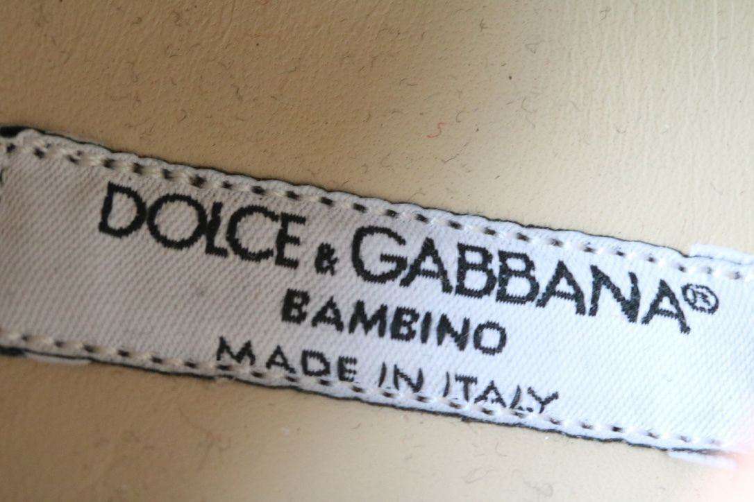 DOLCE AND GABBANA BABY WHITE LEATHER SHOES EU 21 UK 4.5 - Image 8