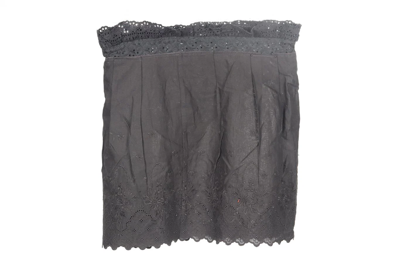 DOLCE AND GABBANA BRODERIE ANGLAISE COTTON MINI SKIRT IT 38 UK 6 - Image 3