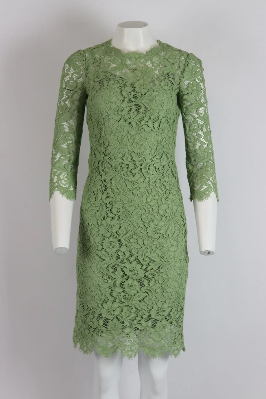 DOLCE AND GABBANA CORDED LACE DRESS IT 40 UK 8 - Image 2
