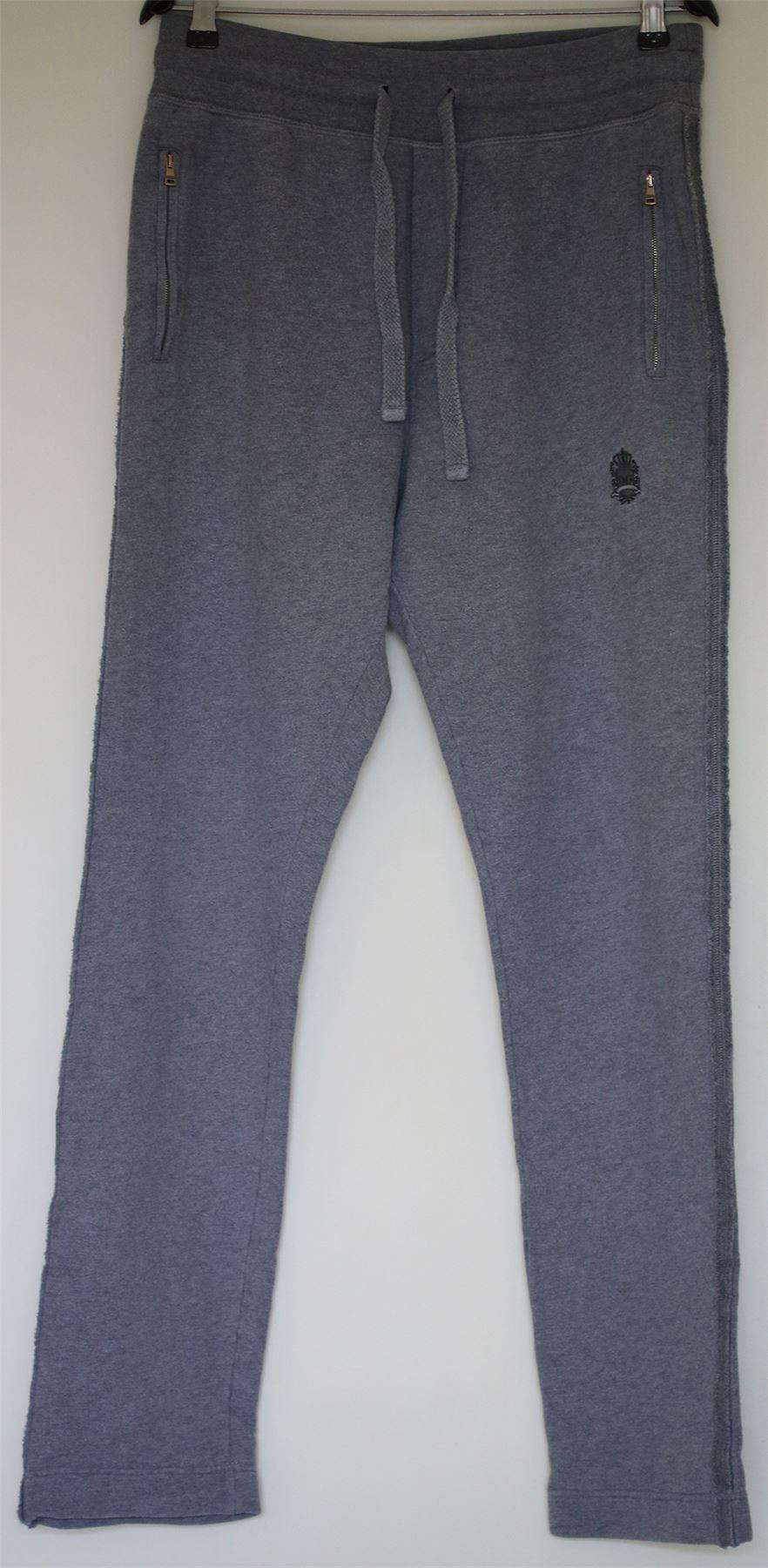 DOLCE AND GABBANA CROWN-LOGO KNIT SWEATPANTS SMALL - Image 2