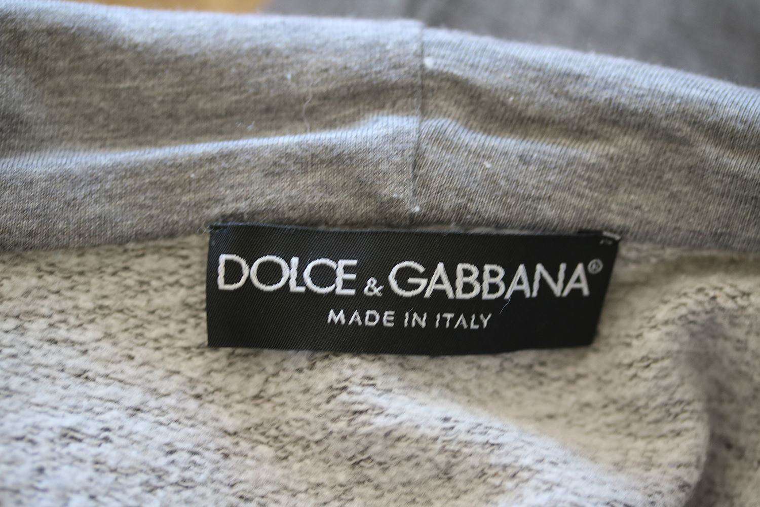 DOLCE AND GABBANA DRAWSTRING ZIP HOODIE LARGE - Image 4