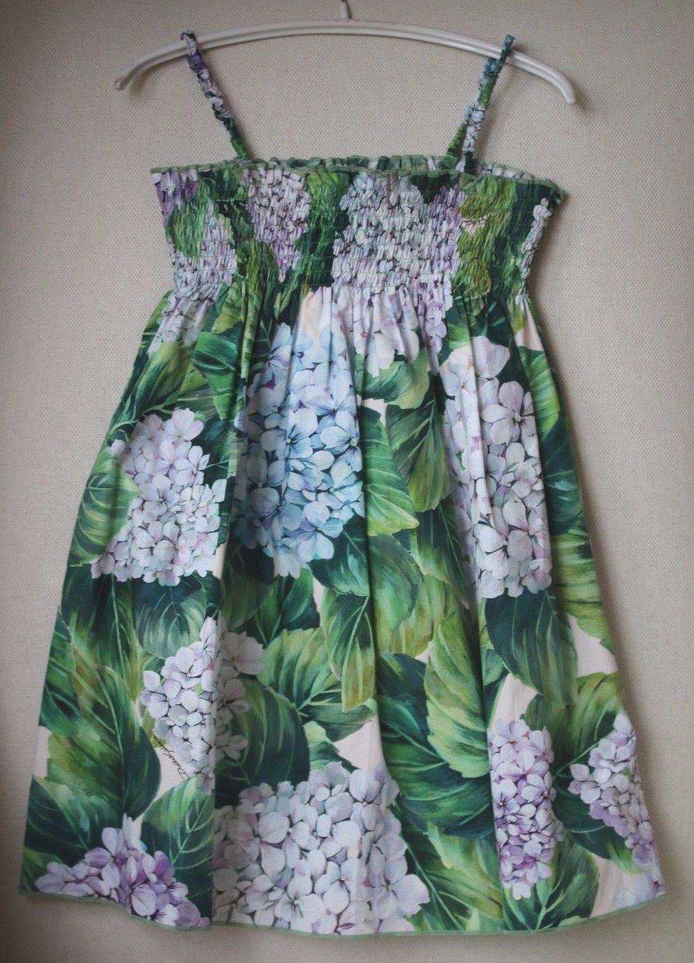 DOLCE AND GABBANA GIRLS COTTON ORTENSIA DRESS 5 YEARS - Image 2