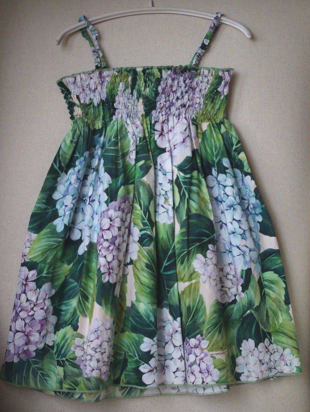DOLCE AND GABBANA GIRLS COTTON ORTENSIA DRESS 5 YEARS - Image 3