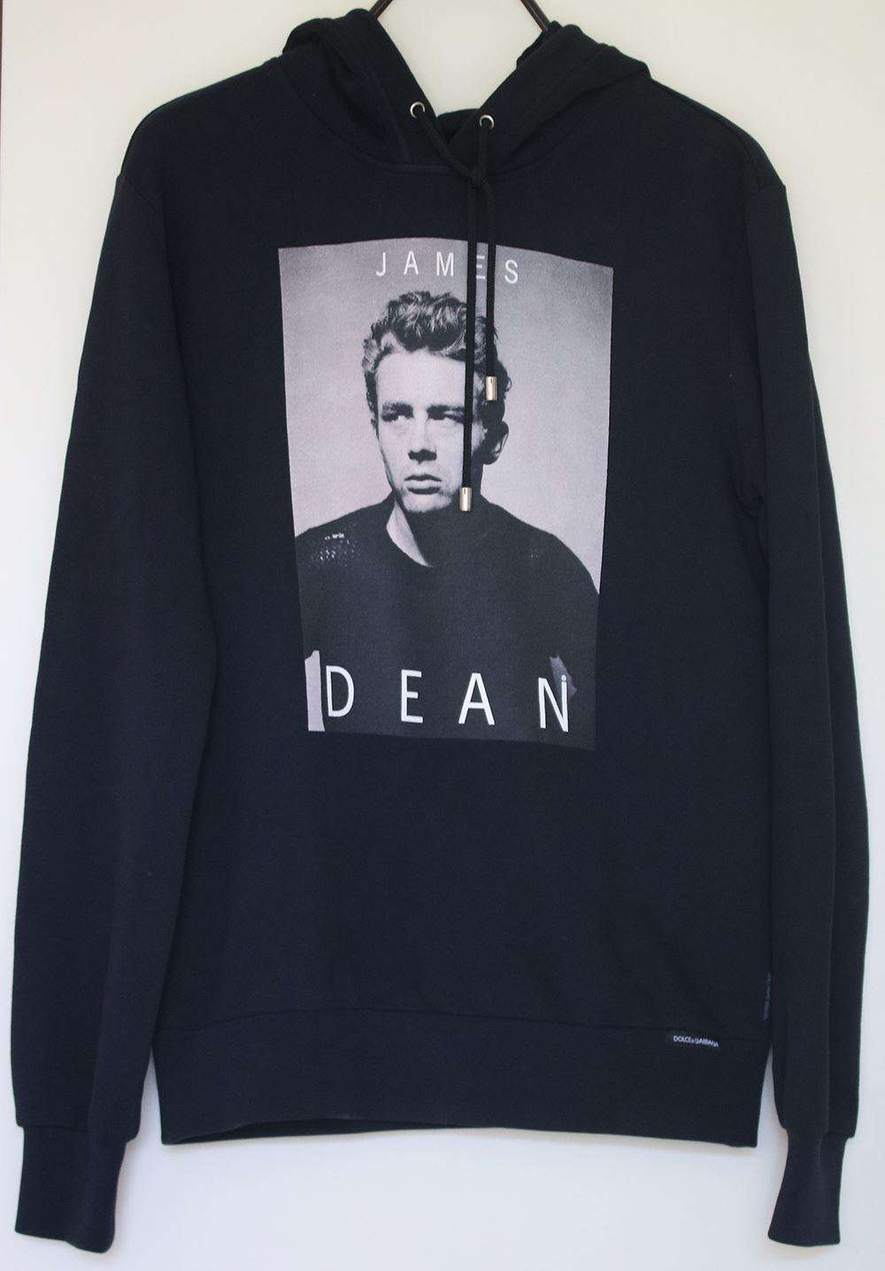 DOLCE AND GABBANA JAMES DEAN PRINT HOODIE SMALL