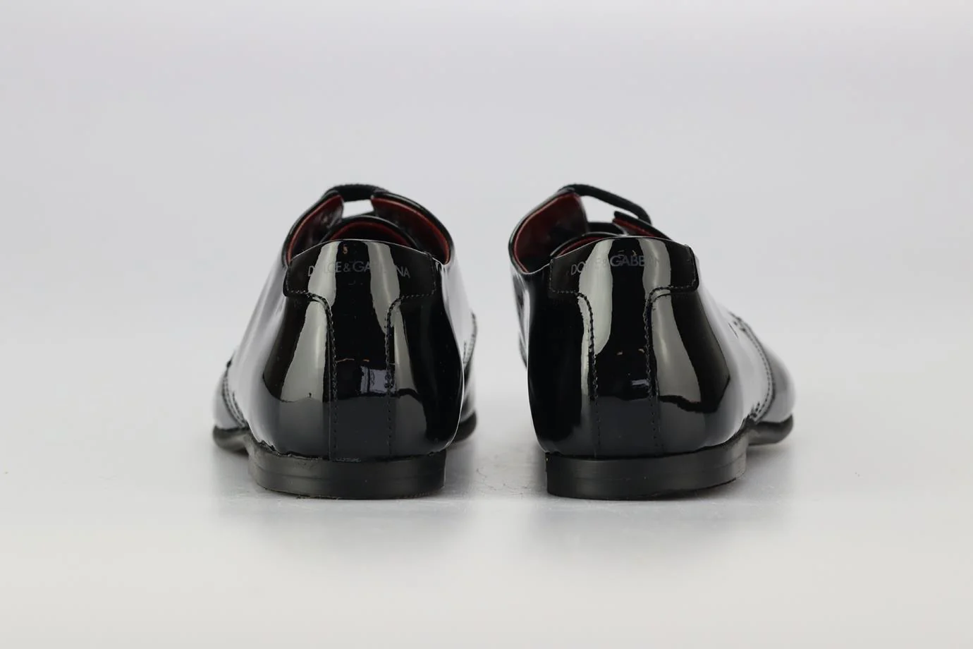 DOLCE AND GABBANA KIDS BOYS PATENT LEATHER SHOES EU 33 UK 1 - Image 4