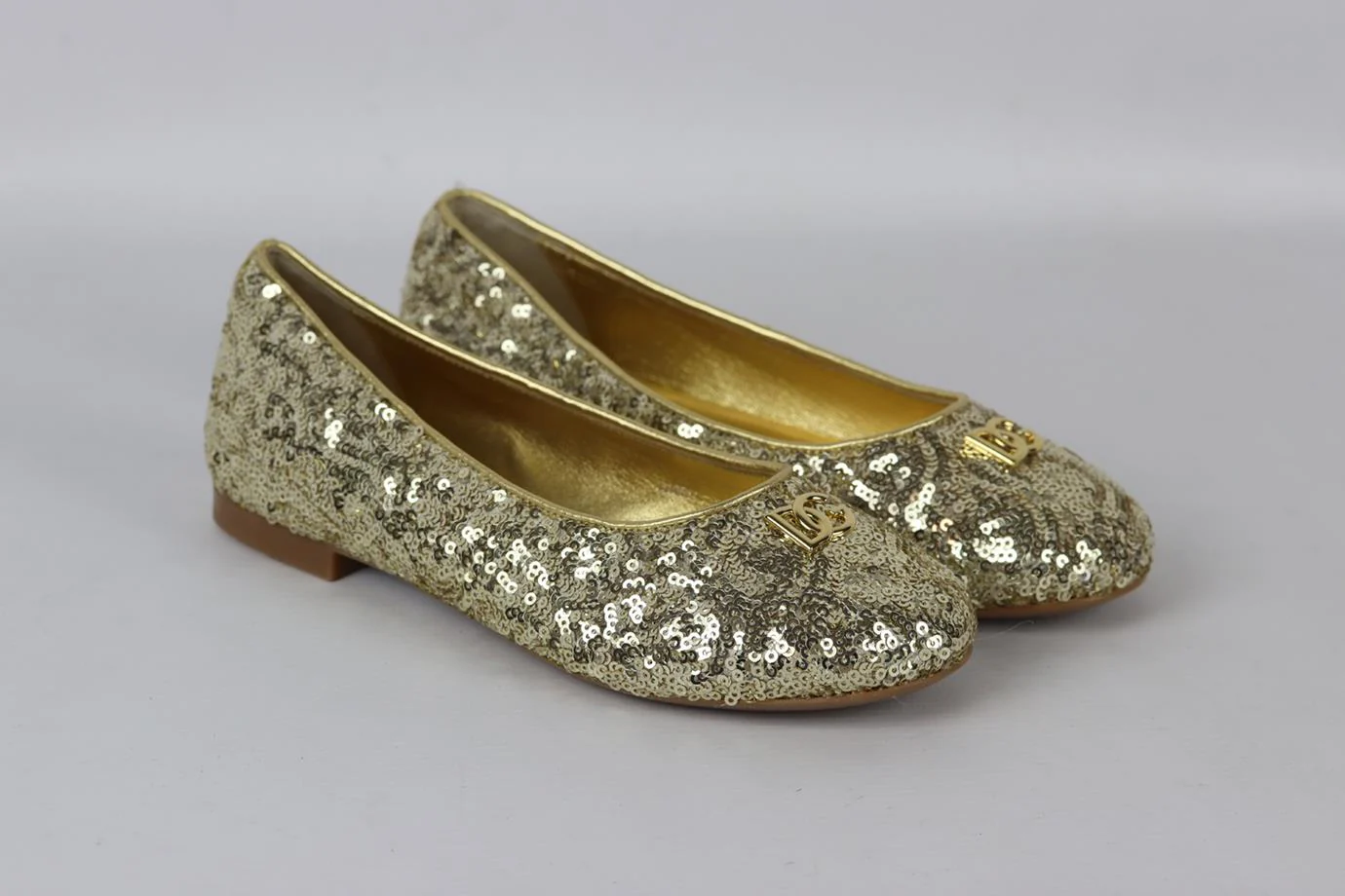 DOLCE AND GABBANA KIDS GIRLS SEQUIN SHOES EU 34 UK 2 - Image 2