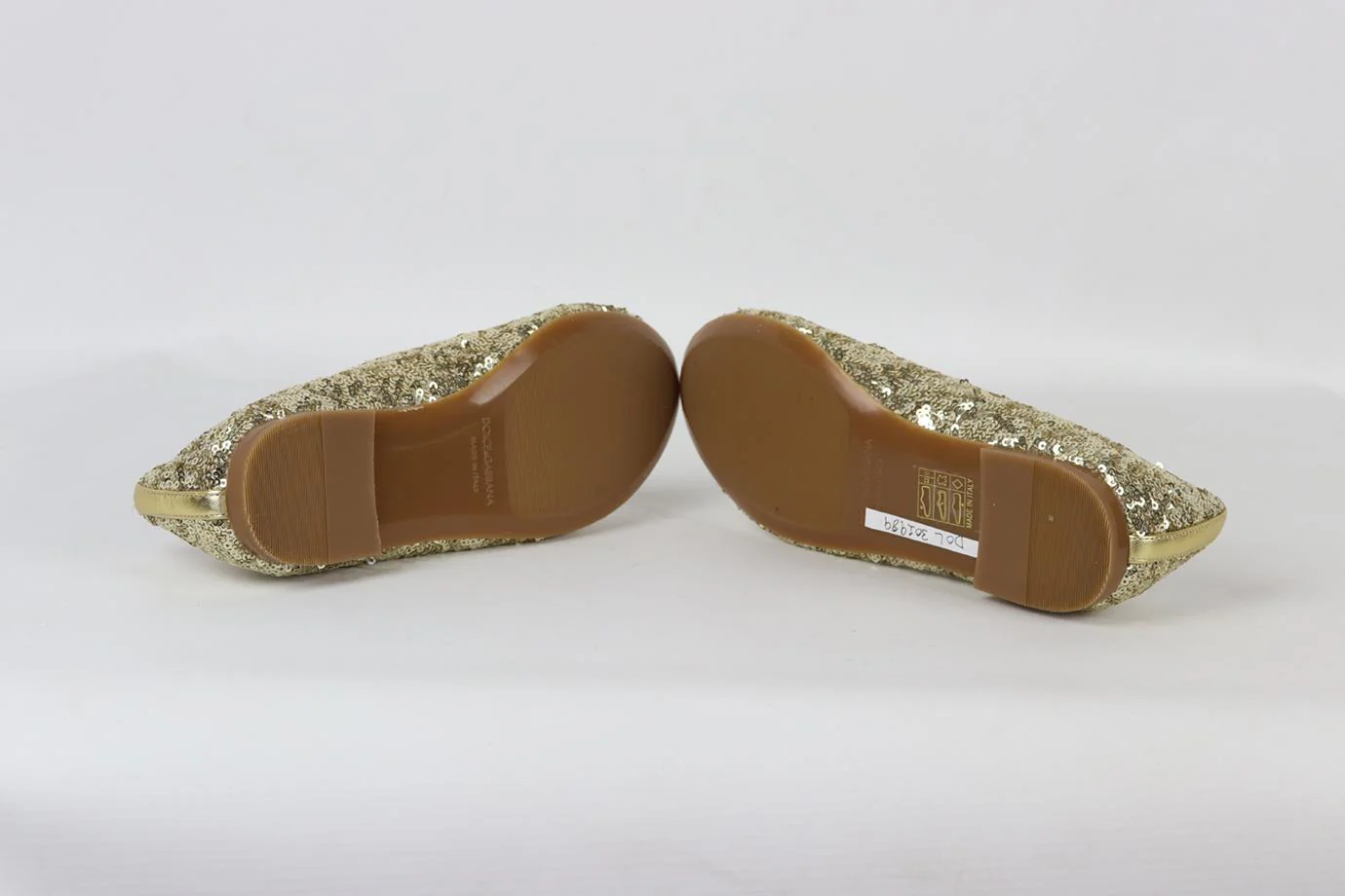 DOLCE AND GABBANA KIDS GIRLS SEQUIN SHOES EU 34 UK 2 - Image 5