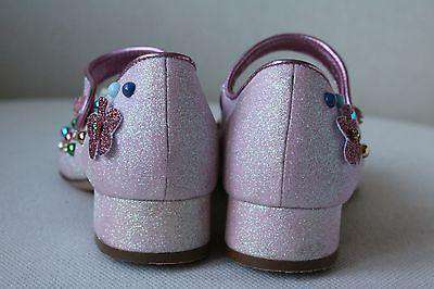DOLCE AND GABBANA KIDS PINK EMBELLISHED MARY JANE SHOES EU 24 UK 7 - Image 5