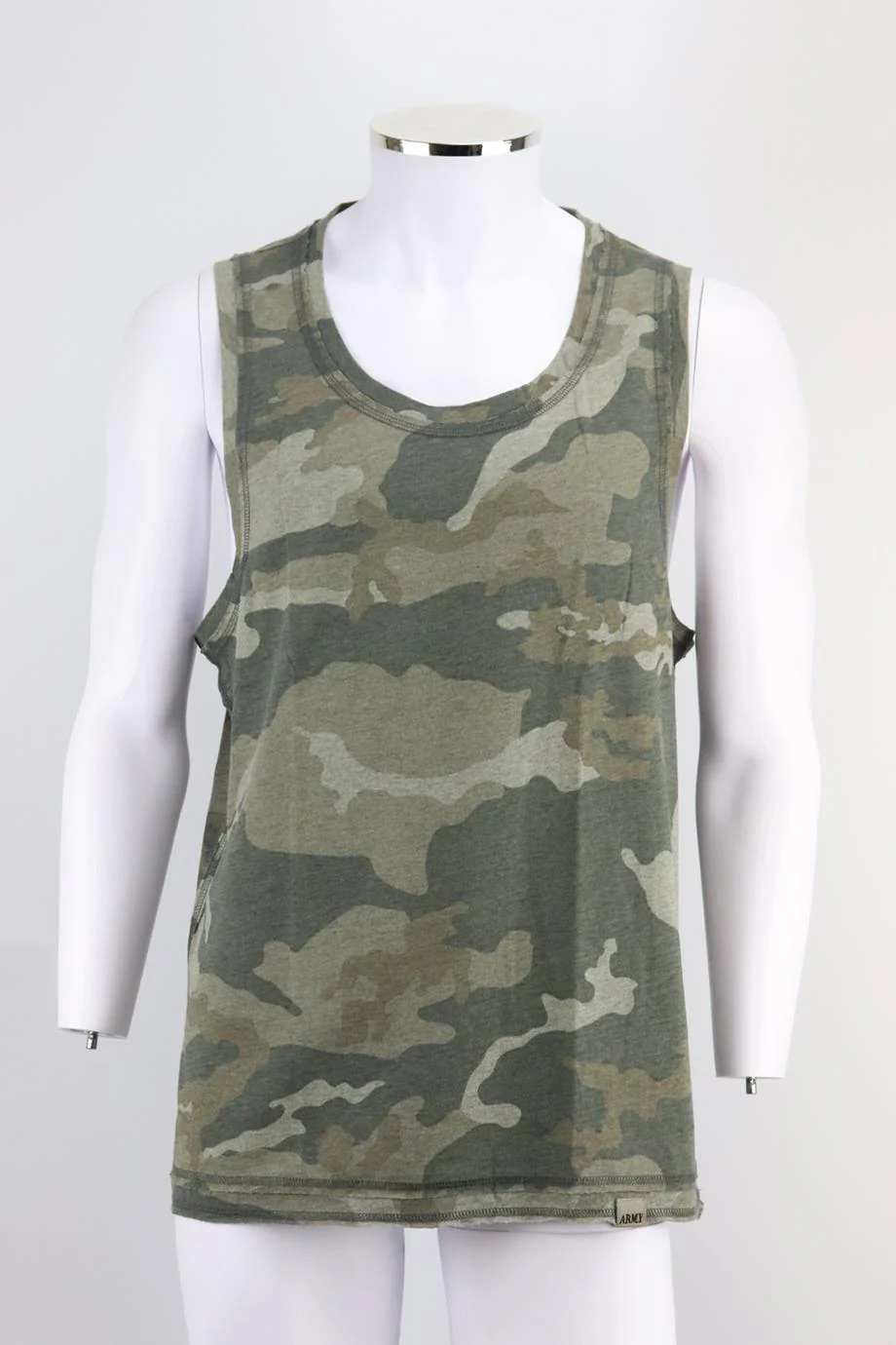 DOLCE AND GABBANA MEN'S CAMOUFLAGE PRINTED COTTON TOP IT 50 UK/US CHEST 40 - Image 2