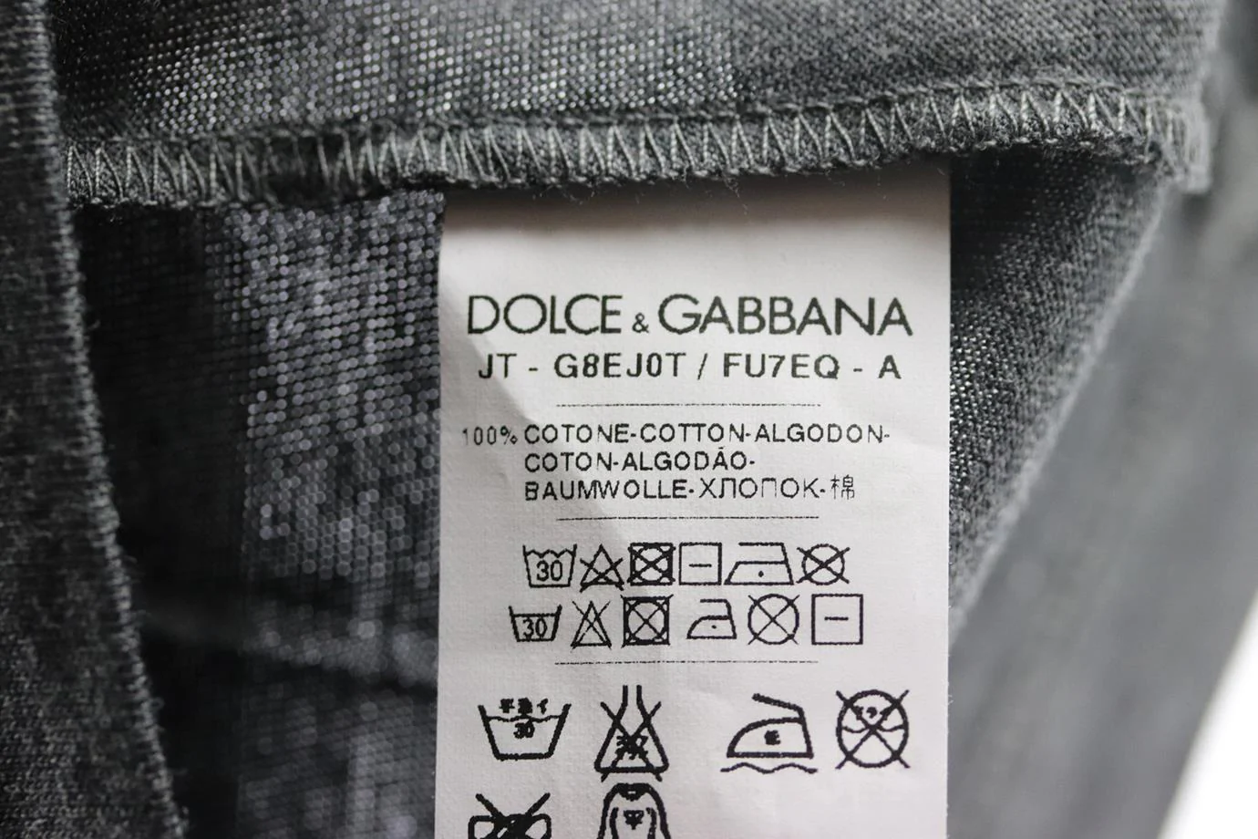 DOLCE AND GABBANA MEN'S COTTON JERSEY T-SHIRT IT 50 UK/US CHEST 40 - Image 5