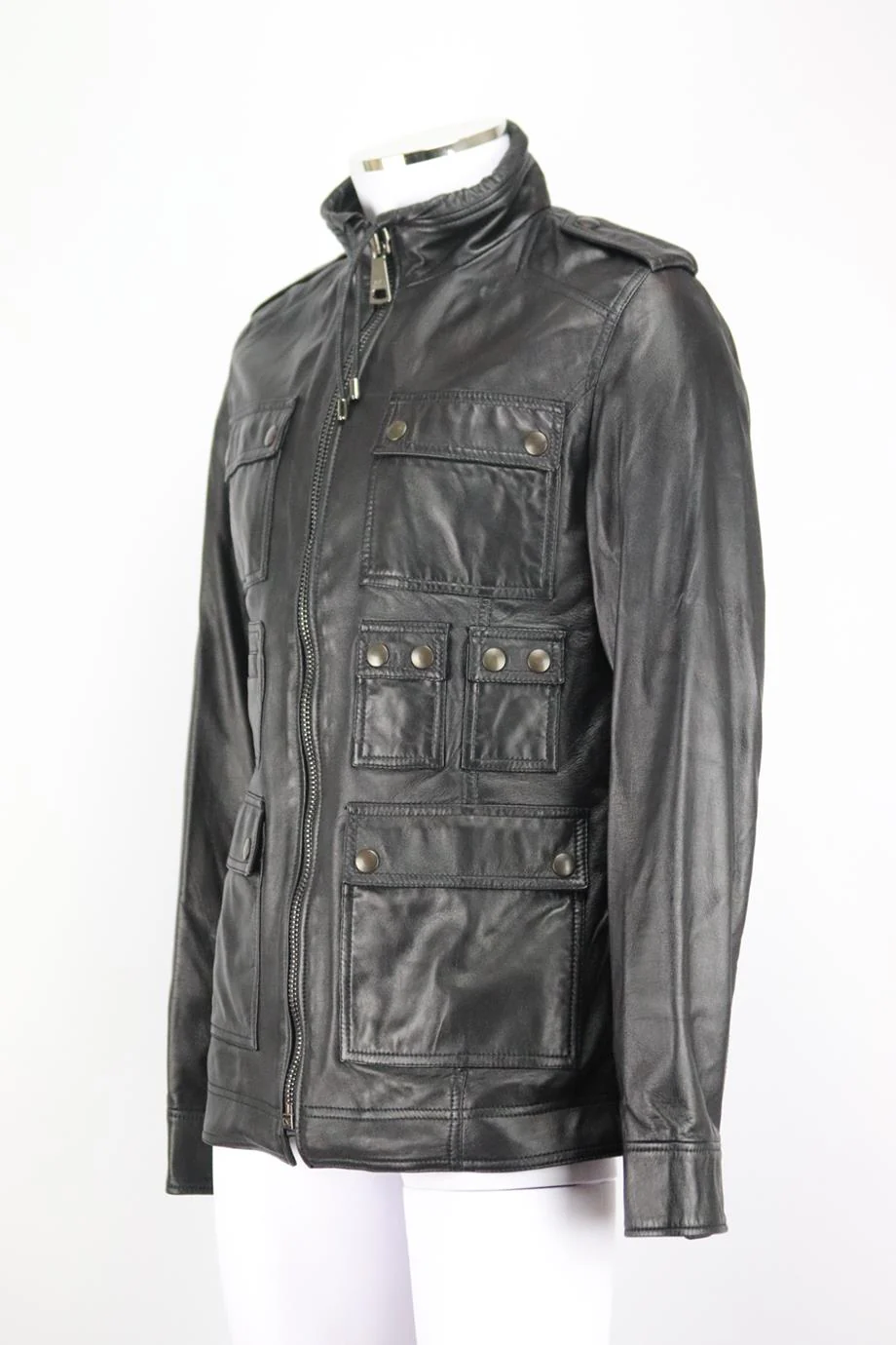 DOLCE AND GABBANA MEN'S LEATHER JACKET IT 50 UK/US CHEST 40 - Image 3