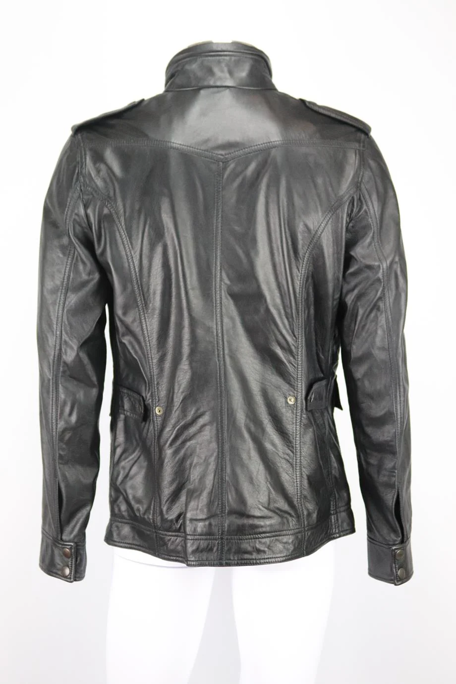 DOLCE AND GABBANA MEN'S LEATHER JACKET IT 50 UK/US CHEST 40 - Image 4