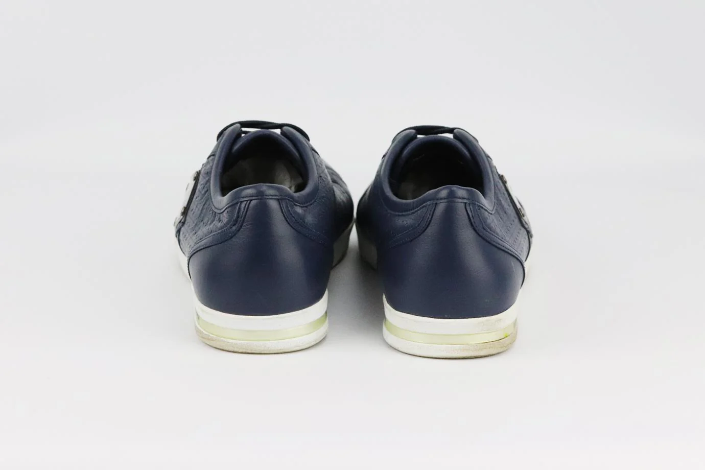 DOLCE AND GABBANA MEN'S LEATHER SNEAKERS EU 43.5 UK 9.5 US 10.5 - Image 4